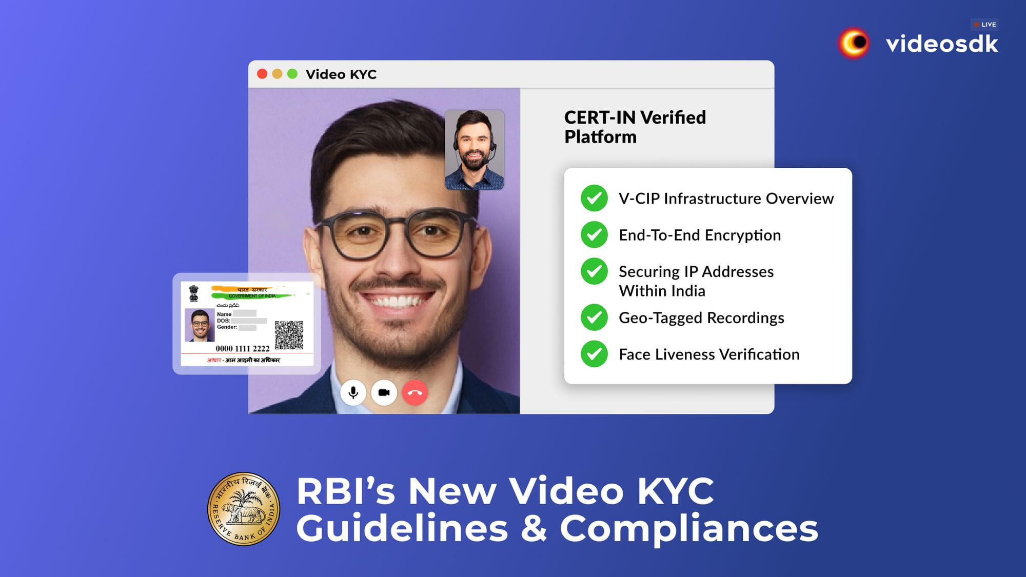 RBI Video KYC (VKYC) Guidelines with the Important Compliances