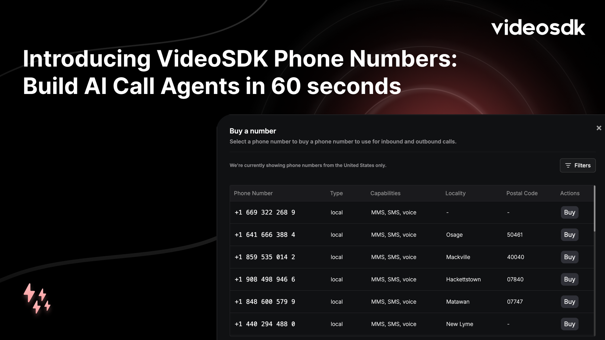 Introducing VideoSDK Phone Numbers: Build AI Call Agents in 60 seconds