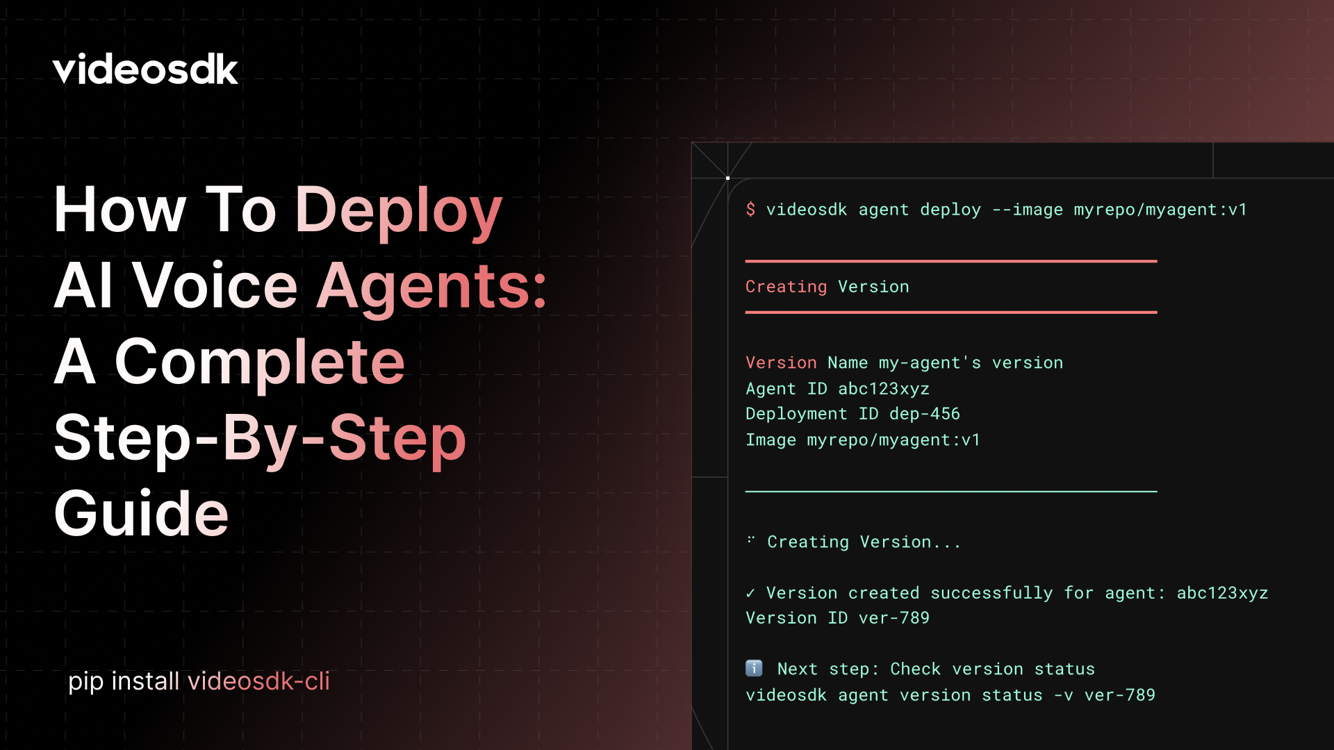 How to Deploy Your VideoSDK AI Voice Agents