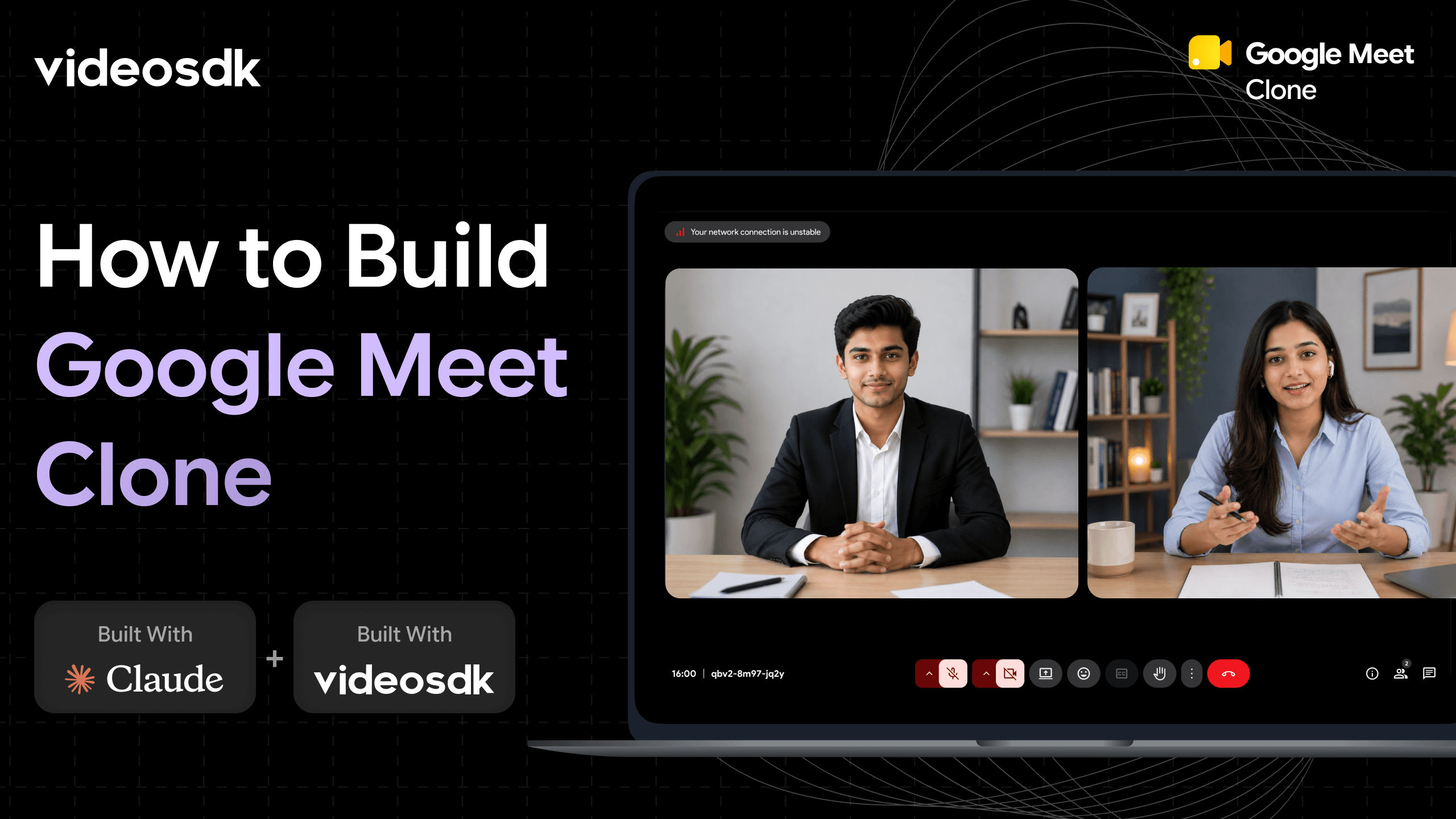 How to Build an Open-Source Google Meet Clone with Claude Code + VideoSDK