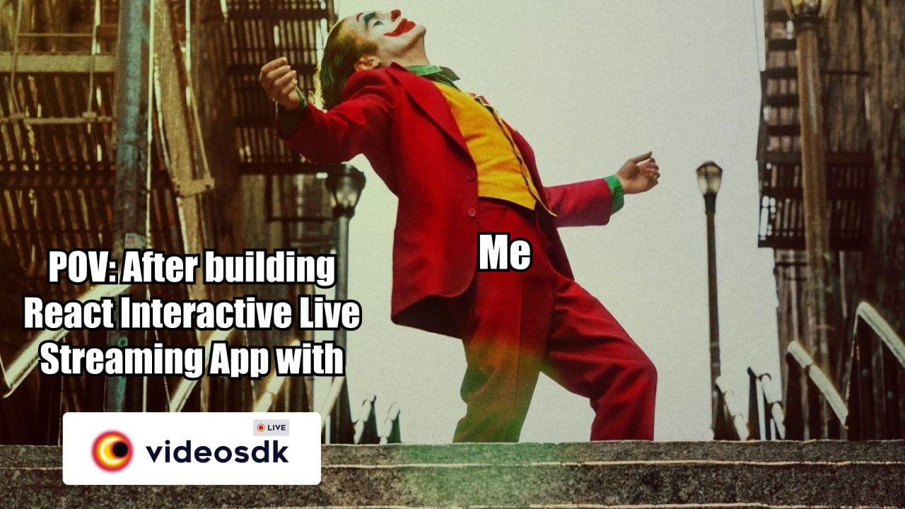 Build a New Live Streaming App in ReactJS with VideoSDK