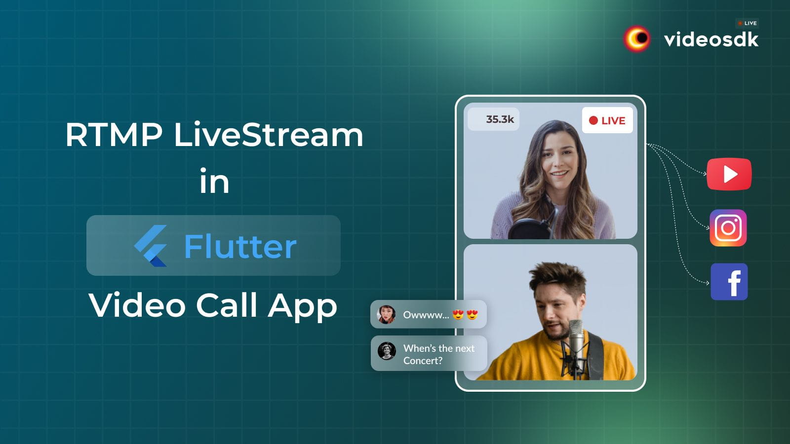 How to Integrate RTMP Live Stream in Flutter Video Call App?