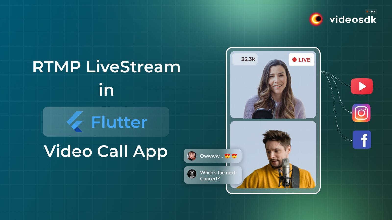 How to Integrate RTMP Live Stream in Flutter Video Call App? How to Integrate RTMP Live Stream in Flutter Video Call App?