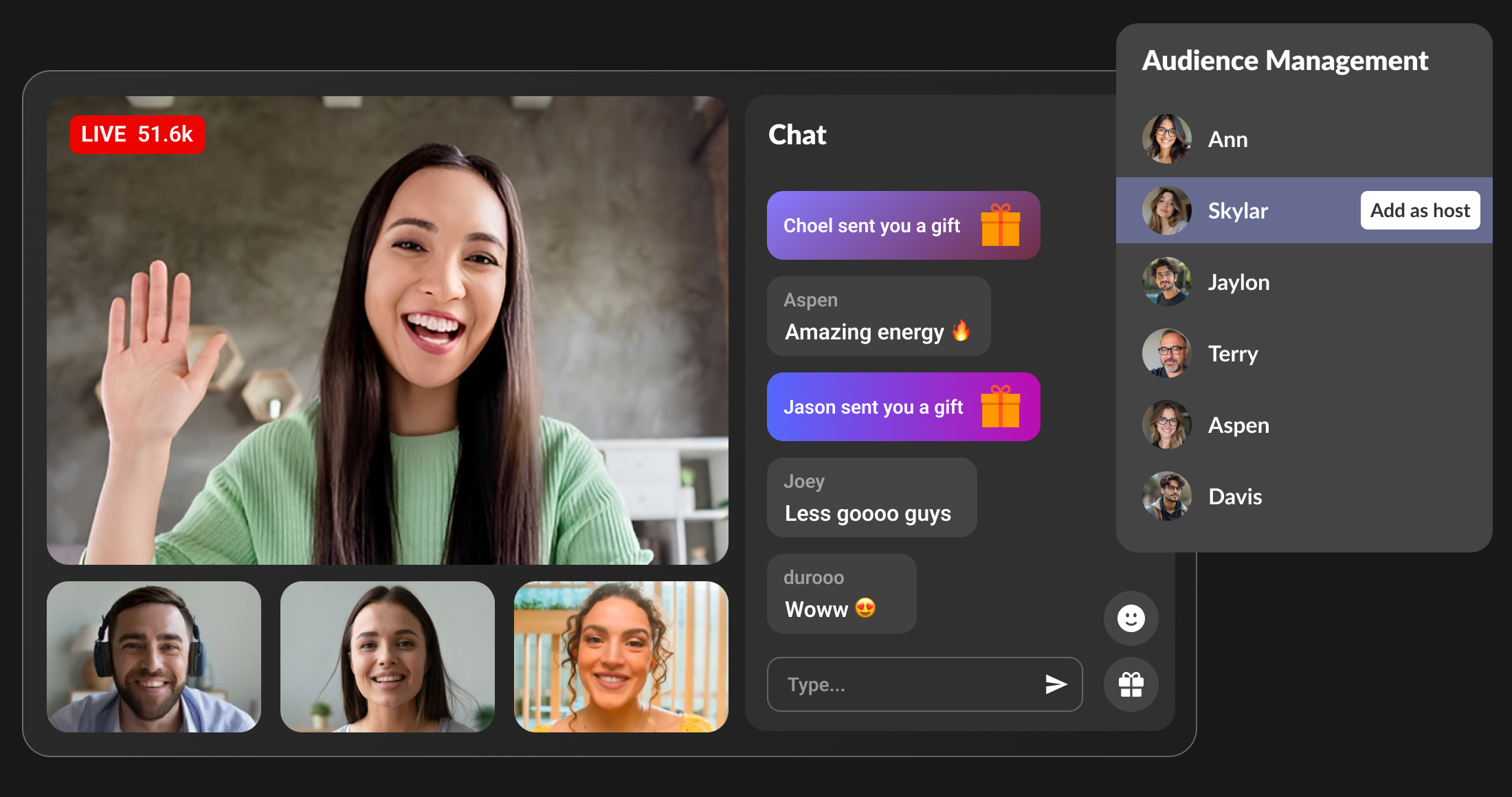 Deliver Real-time Streaming to 100K+ Viewers with Multiple Hosts Deliver Real-time Streaming to 100K+ Viewers with Multiple Hosts