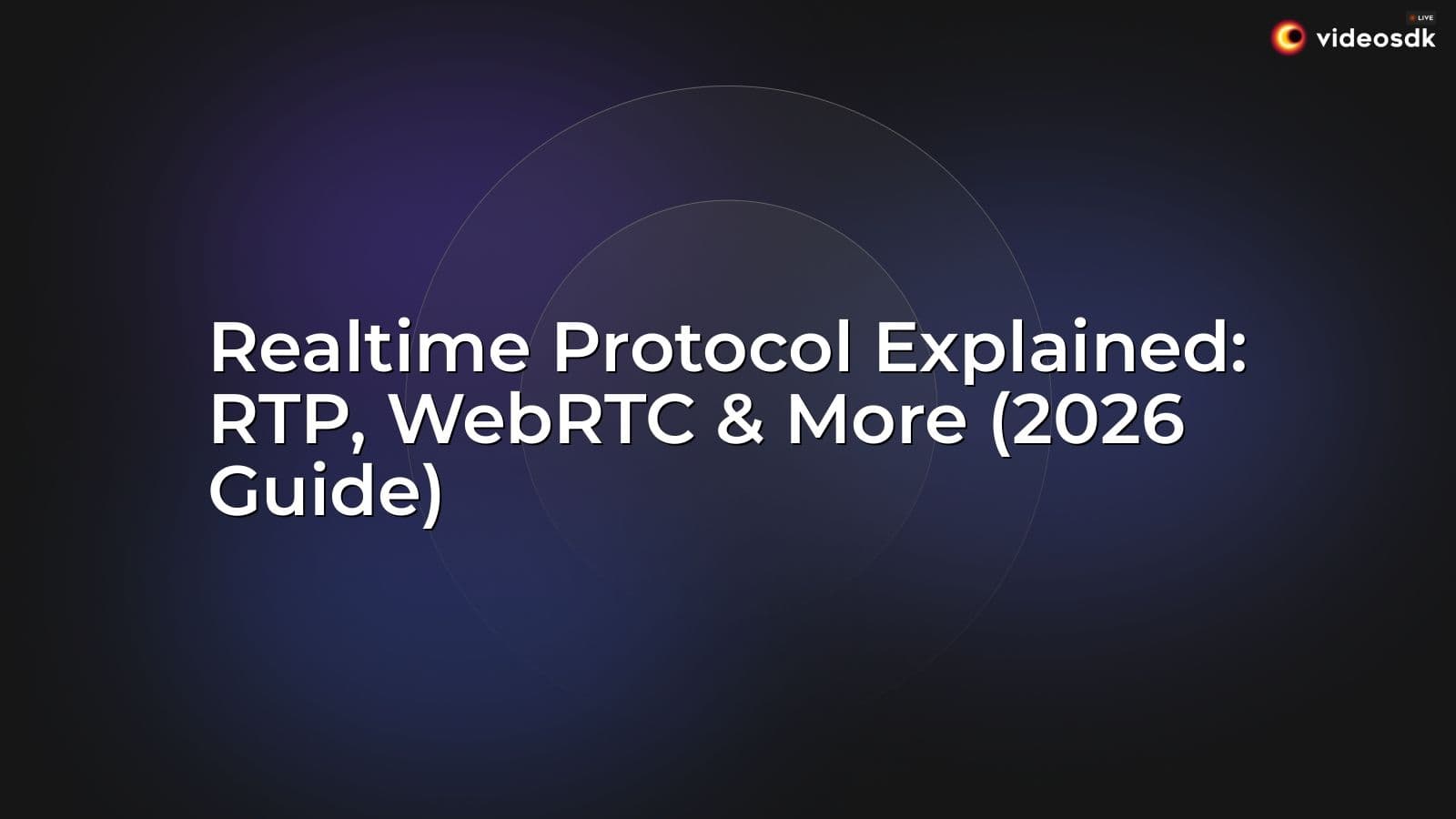 Realtime Protocol Explained: RTP, WebRTC & More (2026 Guide) Realtime Protocol Explained: RTP, WebRTC & More (2026 Guide)